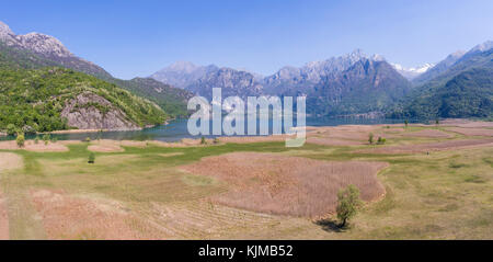 Naturpark von Pian di Spagna - Veltlin und valchiavenna Stockfoto