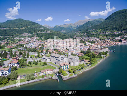 Dorf Gravedona - Comer See Stockfoto