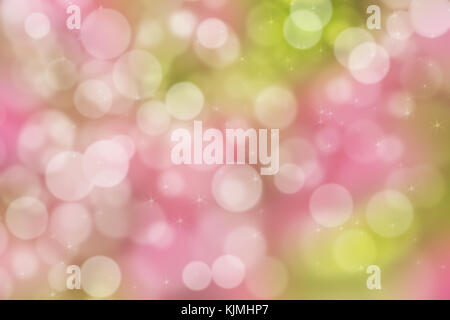 Abstrakte Abbildung: bokeh Licht auf rosa Hintergrund Stockfoto