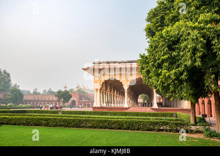 Agra, Indien - November, 2017: Diwan-i-am Stockfoto