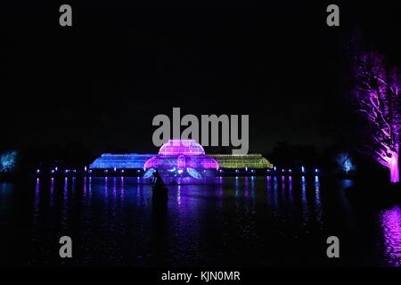 Kew Gardens zu Weihnachten Stockfoto