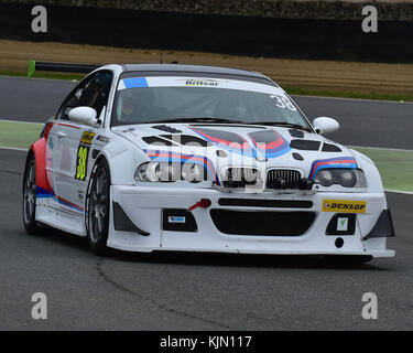 Sam allpass, clint Bardwell, BMW M3 Gtr, britcar Endurance Championship, barc Meisterschaften, britcar, Rennen in die Nacht, Brands Hatch, November 20. Stockfoto