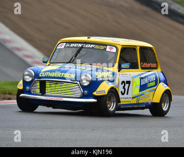 James cuthbertson, mini Miglia, Mini miglia Championship, barc Meisterschaften, britcar, Rennen in die Nacht, Brands Hatch, November 2017, Regen, driz Stockfoto