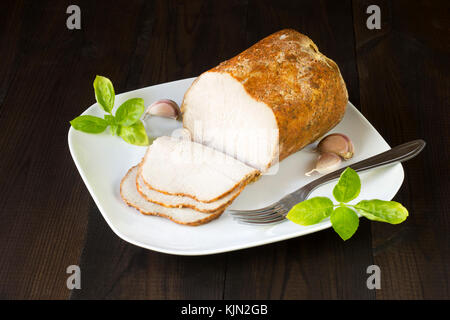 leckeren hausgemachten Schinken Stockfoto