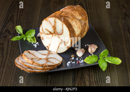 leckeren hausgemachten Schinken Stockfoto