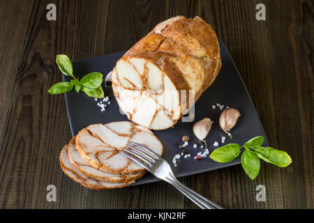 leckeren hausgemachten Schinken Stockfoto