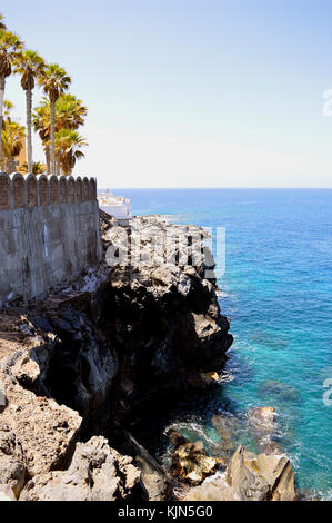 Callao Salvaje Küste vulkanischen Felsen in Adeje Teneriffa Stockfoto