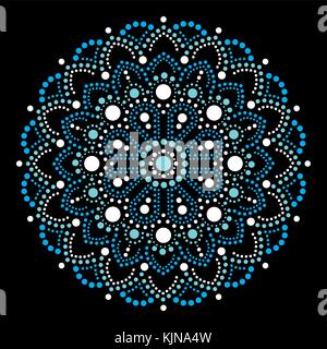 Aborigines Malerei dot Mandala, australische ethnischen Design, vector dots Muster ethnischen Stil Stock Vektor