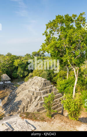 Nord-Akropolis - Yaxhá - Guatemala Stockfoto