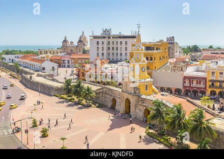 Torre del Reloj | Cartagena de Indias | Kolumbien Stockfoto