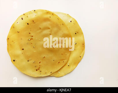 Papadum indischen leckeres Essen los Stockfoto