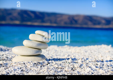 Ausgewogene sand Steine Stockfoto