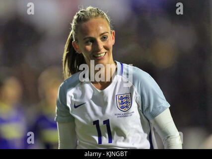 Englands Toni Duggan während des Qualifikationsspiels der Frauen-Weltmeisterschaft 2019 im Banks's Stadium in Walsall. Stockfoto