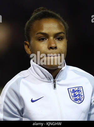 Englands Nakita Parris während des Qualifikationsspiels der Frauen-Weltmeisterschaft 2019 im Banks's Stadium in Walsall. DRÜCKEN SIE ASSOZIATION Foto. Bilddatum: Freitag, 24. November 2017 Stockfoto