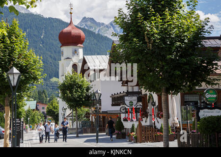 St. Anton am Arlberg im Sommer, Österreich Stockfoto