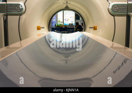 Mrt Magnetresonanztomographie Maschine tech Messe in Shenzhen, China Stockfoto
