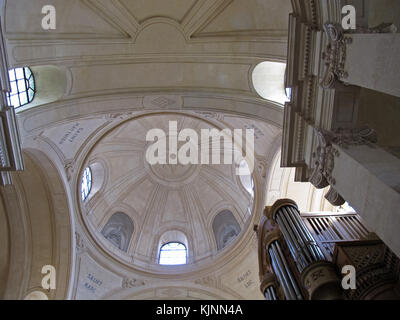 Großen Orgel, gebaut von Aristide Cavaillé-Coll im Jahre 1846, Temple de protestan pentemont, Kirche, rue de Grenelle, Paris, Frankreich, Europa Stockfoto