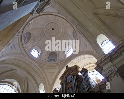 Großen Orgel, gebaut von Aristide Cavaillé-Coll im Jahre 1846, Temple de protestan pentemont, Kirche, rue de Grenelle, Paris, Frankreich, Europa Stockfoto