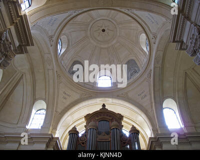 Großen Orgel, gebaut von Aristide Cavaillé-Coll im Jahre 1846, Temple de protestan pentemont, Kirche, rue de Grenelle, Paris, Frankreich, Europa Stockfoto