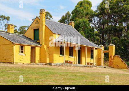 William Smith O'Brien's Cottage am Port Arthur Historic Site - Tasmanien, Australien Stockfoto