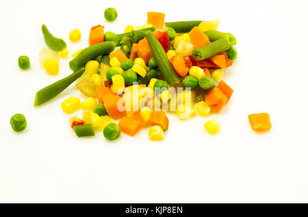 Buntes Gemüse gemischt. Tiefenschärfe. Stockfoto