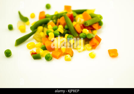 Buntes Gemüse gemischt. Kleine Tiefenschärfe. Stockfoto
