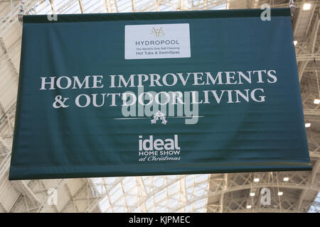 London, Großbritannien. 26. November 2017. Letzten Tag der Ideal Home Show zu Weihnachten, mit professionellen Köchen Theo Randall und Rosmarin Shrager Credit: Ashok Saxena/Alamy leben Nachrichten Stockfoto