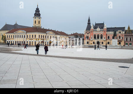 Gebäude im romantischen Stil, Hauptplatz, Oradea Stockfoto