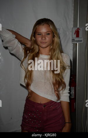 MIAMI, FL - 20. JULI: Die Tochter Jose Canseco besucht am 20. Juli 2013 die Mercedes-Benz Fashion Week Swim 2014 im Raleigh in Miami, Florida Stockfoto