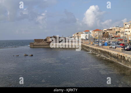 Alter Hafen - Morgen - Israel Stockfoto