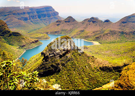 Berge in der Umgebung der Blyde River Staudamm in der Blyde River Canyon Nature Reserve auf der Panorama Route in Mpumalanga Provinz von Südafrika Stockfoto