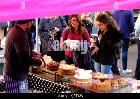 Bloomsbury Farmers Market, London, Vereinigtes Königreich Stockfoto