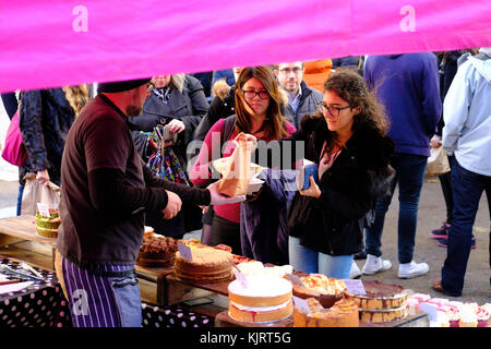 Bloomsbury Farmers Market, London, Vereinigtes Königreich Stockfoto