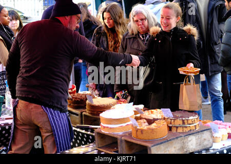 Bloomsbury Farmers Market, London, Vereinigtes Königreich Stockfoto