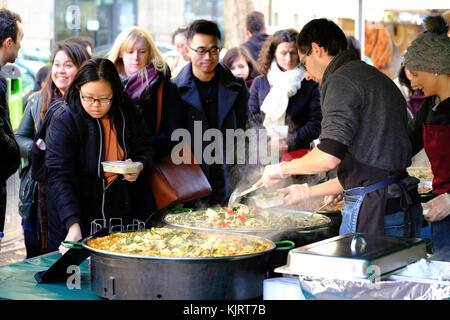 Bloomsbury Farmers Market, London, Vereinigtes Königreich Stockfoto