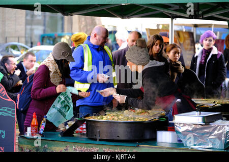 Bloomsbury Farmers Market, London, Vereinigtes Königreich Stockfoto