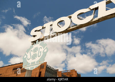 Danzig, Polen - 7. Juli 2016: Stocznia Gdanska Tor (Europäische Solidarität Center) Stockfoto