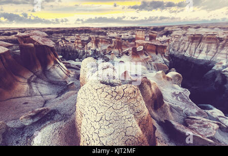 Bisti badlands, de-na-zin Wilderness Area, New Mexico, USA Stockfoto