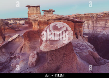 Bisti badlands, de-na-zin Wilderness Area, New Mexico, USA Stockfoto