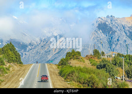 Patagonien Autobahn bei San Carlos de Bariloche, nequen, Argentinien Stockfoto