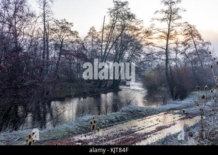 durch den Fluss Stockfoto