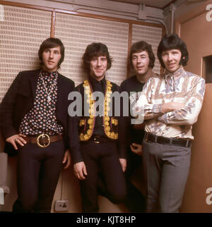 Die ENGLISCHE Popgruppe TREMELOES im Jahr 1967. Von links: Chip Hawkes, Dave Munden, Alan Blakley, Rick West. Foto: Tony Gale Stockfoto