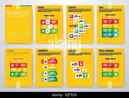 Mit Infografiken. Daten und die Visualisierung von Informationen. Vorlage. Vektor. Dynamische INFOGRAFIKEN stilvolle, geometrisch. Element für design Business Stock Vektor