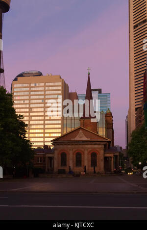 St. James' Church, gemeinhin als St James', King Street bekannt, ist eine anglikanische Pfarrkirche in der Innenstadt von Sydney, Australien Stockfoto