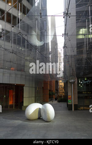 Aurora ist der gemeinsame Name von Renzo Piano preisgekrönten Büro Turm und Wohnhaus auf Macquarie Street in Sydney, Australien. Stockfoto