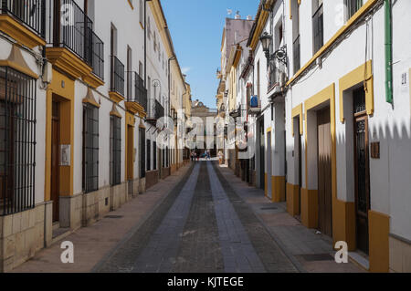 Ronda, Spanien - 20.09.2015: Typische Straße in Ronda Stockfoto