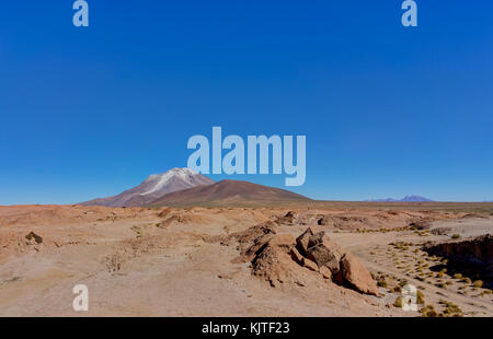 Foto im August 2017 im Altiplano Bolivien, Südamerika: Tal der Steine Altiplano Bolivien Salar de Uyuni Wüste genommen Stockfoto