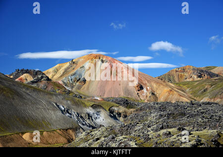 Der brennisteinsalda Vulkan in Island Stockfoto