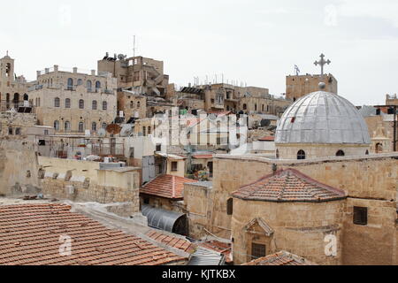 Blick auf Jerusalem Häuser - Israel Stockfoto