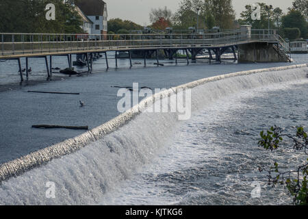 England, Buckinghamshire, Themse, Hambleden Wehr Stockfoto